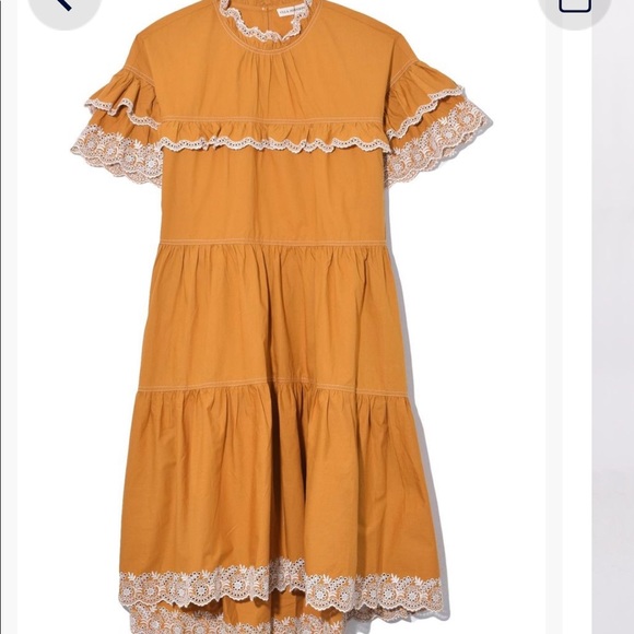 ๐ NWT Ulla Johnson Leonie Ochre Dress - Picture 2 of 16